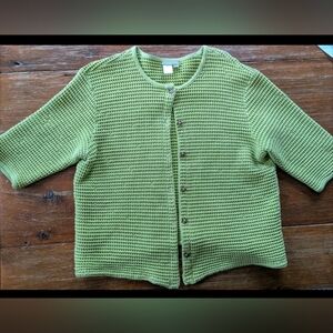 Coldwater Creek Light Green Cardigan Sweater